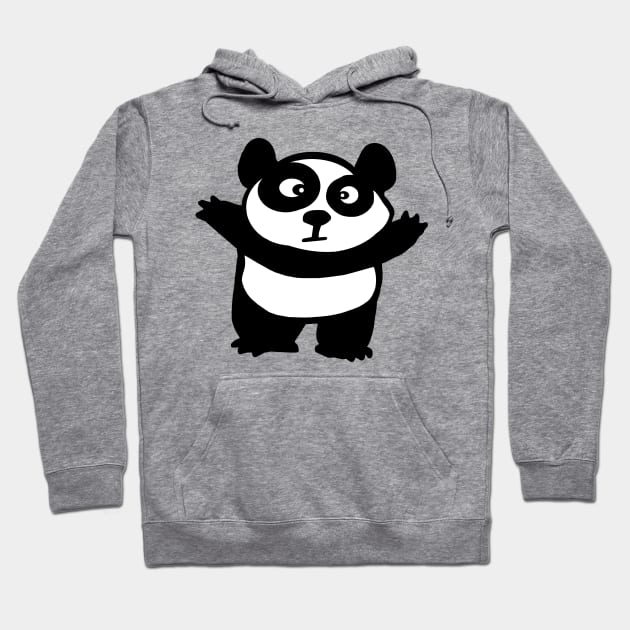 big baby panda Hoodie by Huggy Mauve